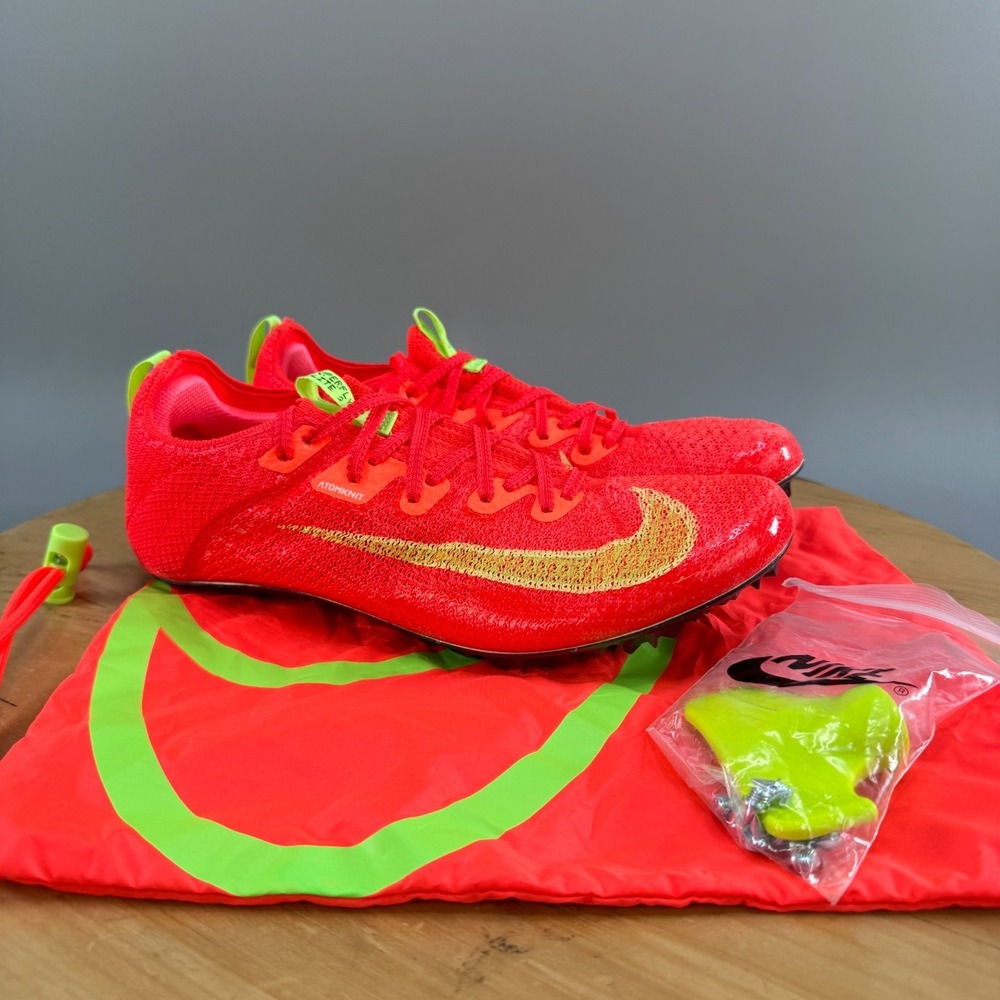 Nike Zoom Superfly Elite 2 Mens Size 7.5 Bright Crimson Track Spikes FZ9662-600